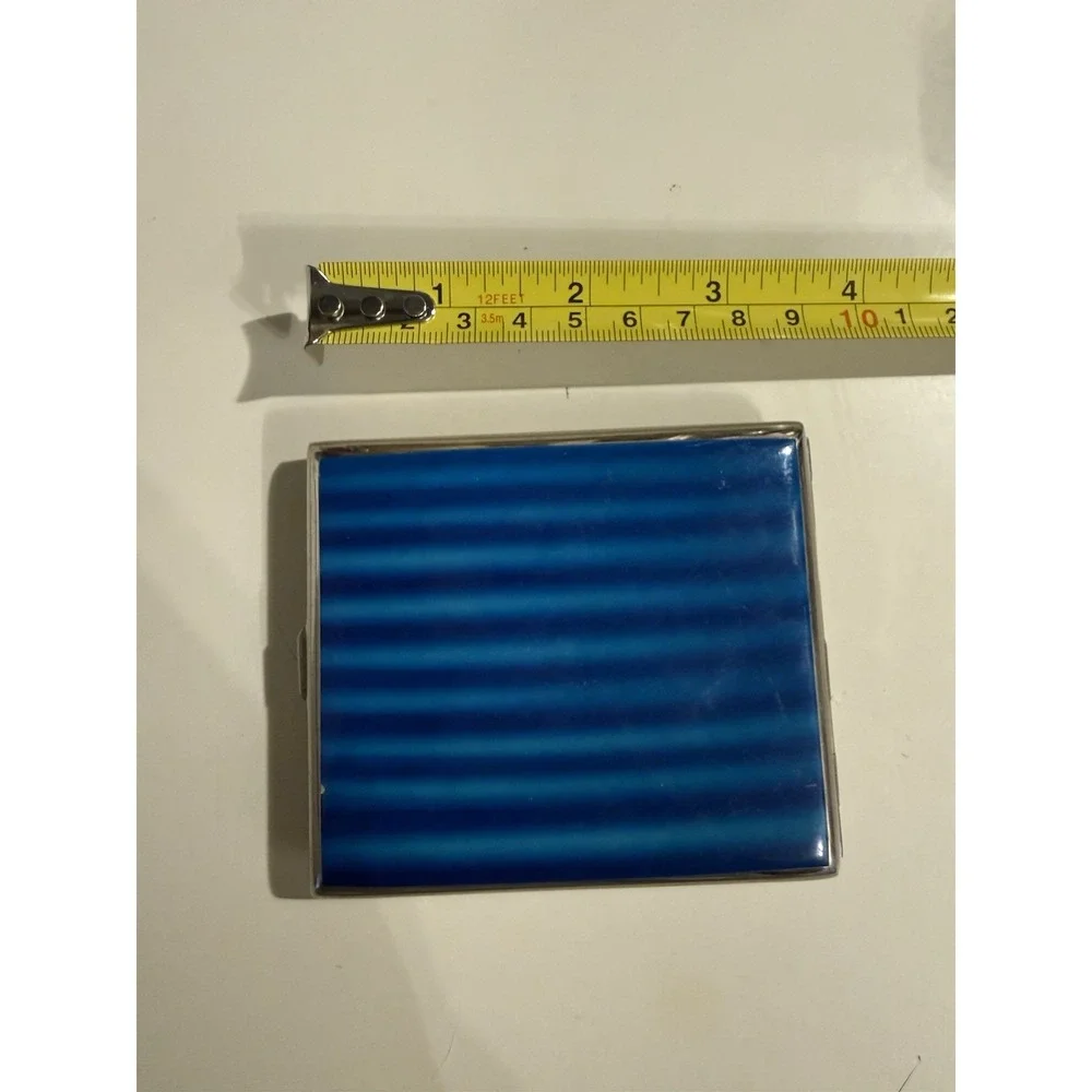 RARE Memory of Japan Vintage Cigarette Case w/ Attached Lighter Tiger Mt Fuji